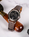 Bespoke Watch Strap in Grey Himalayan Crocodile