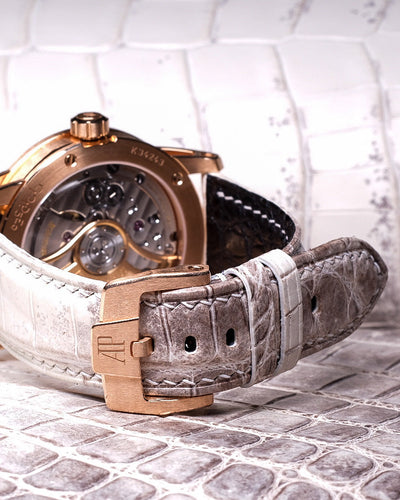 Bespoke Watch Strap in Natural Himalayan Crocodile