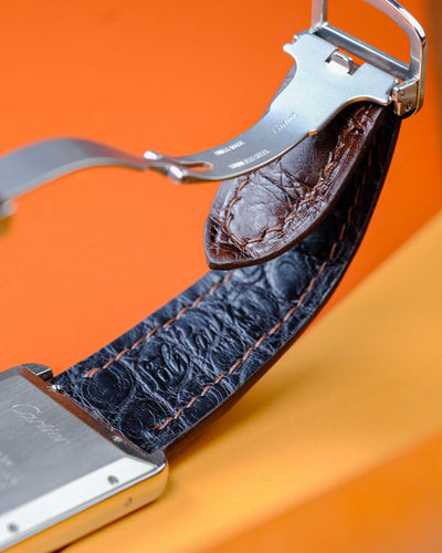 Bespoke Watch Strap in Brown Crocodile