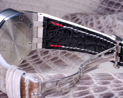 Bespoke Watch Strap in Natural Himalayan Crocodile