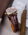 Bespoke Watch Strap in Chocolate Brown Crocodile