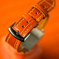 Bespoke Watch Strap in Orange Crocodile