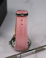 Bespoke Watch Strap in Baby Pink Crocodile