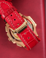 Bespoke Watch Strap in Red Himalayan Crocodile