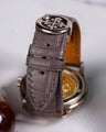 Bespoke Watch Strap in Grey Himalayan Crocodile