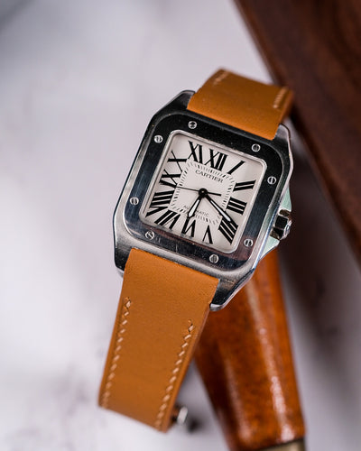 Bespoke Watch Strap in Golden Barenia