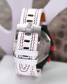 Bespoke Watch Strap in White Crocodile