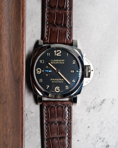 Bespoke Watch Strap in Reddish Brown Crocodile