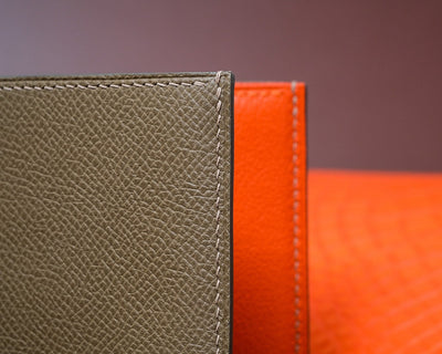 Bespoke Bifold Wallet in Taupe Epsom