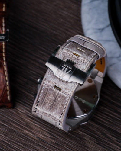 Bespoke Watch Strap in Natural Himalayan Crocodile