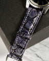 Bespoke Watch Strap in Grey Rubbed Off Crocodile