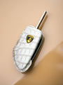Bespoke Key Fob Cover in Natural Himalayan Crocodile
