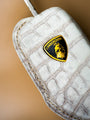 Bespoke Key Fob Cover in Natural Himalayan Crocodile