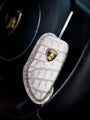 Bespoke Key Fob Cover in Natural Himalayan Crocodile