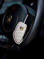 Bespoke Key Fob Cover in Natural Himalayan Crocodile