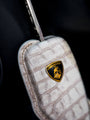 Bespoke Key Fob Cover in Natural Himalayan Crocodile
