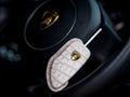 Bespoke Key Fob Cover in Natural Himalayan Crocodile