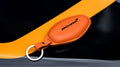 Bespoke Key Fob Cover in Orange Nappa