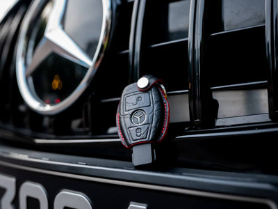 Bespoke Key Fob Cover in Black Crocodile