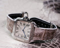Bespoke Watch Strap in Natural Himalayan Crocodile