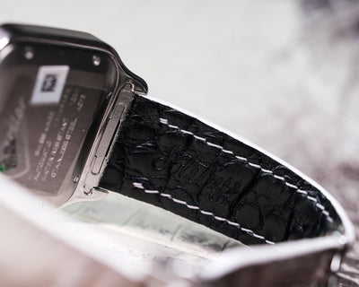 Bespoke Watch Strap in Natural Himalayan Crocodile