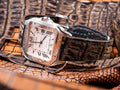 Bespoke Watch Strap in Brown Nubuck Alligator