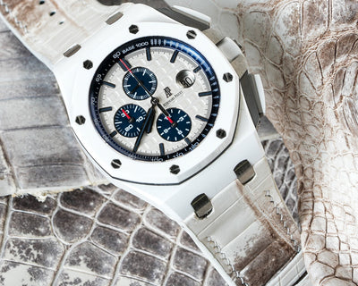 Bespoke Watch Strap in Natural Himalayan Crocodile