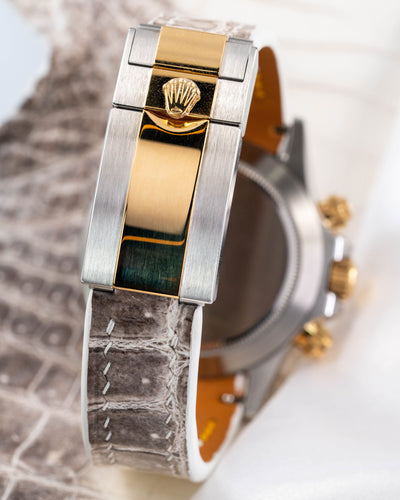 Bespoke Watch Strap in Natural Himalayan Crocodile