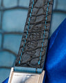Bespoke Watch Strap in Ceramic Blue Alligator