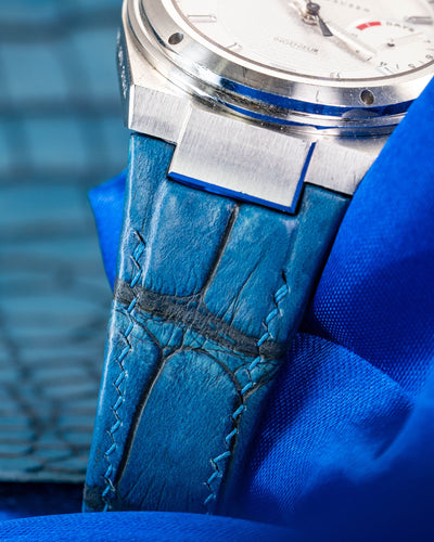 Bespoke Watch Strap in Cermaic Blue Alligator