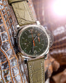 Bespoke Watch Strap in Pear Green Alligator