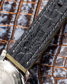 Bespoke Watch Strap in Pear Green Alligator