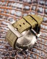 Bespoke Watch Strap in Pear Green Alligator