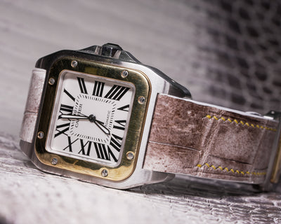 Bespoke Watch Strap in Natural Himalayan Crocodile