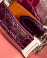 Bespoke Watch Strap in Lavender Purple Crocodile