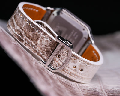 Bespoke Watch Strap in Natural Himalayan Crocodile