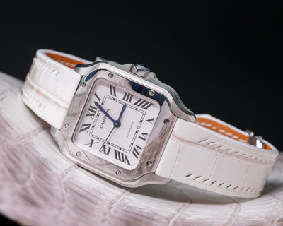 Bespoke Watch Strap in Natural Himalayan Crocodile