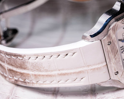 Bespoke Watch Strap in Natural Himalayan Crocodile