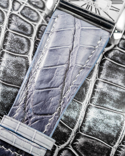 Bespoke Watch Strap in Ombre Dull Crocodile
