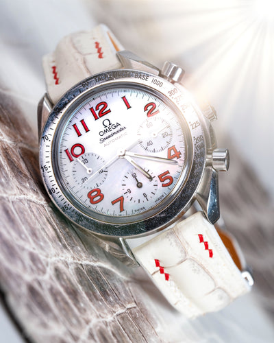 Bespoke Watch Strap in Natural Himalayan Crocodile