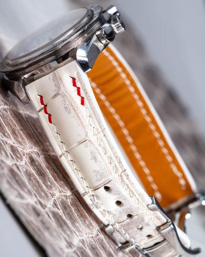 Bespoke Watch Strap in Natural Himalayan Crocodile