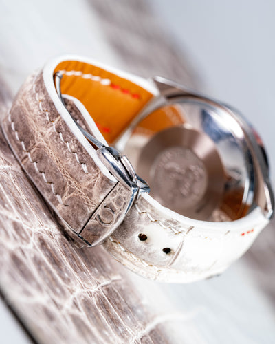 Bespoke Watch Strap in Natural Himalayan Crocodile