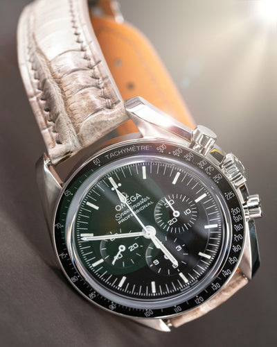 Bespoke Watch Strap in Grey Himalayan Crocodile