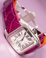 Bespoke Watch Strap in Purple Himalayan Crocodile