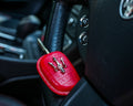 Bespoke Key Fob Cover in Ferrari Red Crocodile