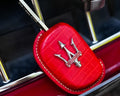 Bespoke Key Fob Cover in Ferrari Red Crocodile