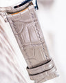 Bespoke Watch Strap In Grey Crocodile