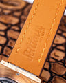 Bespoke Watch Strap in Brown Crocodile