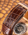 Bespoke Watch Strap in Brown Crocodile