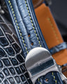 Bespoke Watch Strap in Metallic Black Crocodile